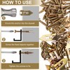 HINZIC 60PCS Self-Drilling Drywall Anchors, Zinc Plated Steel Screws and