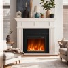 1500W Electric Fireplace Insert 18/23/26 Inch with Remote Control Home