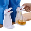 2-Pack White Laundry Detergent Cup Holder & Nozzle Force-Saving Switch,