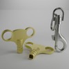 Brass Radiator Key for Bleeding with Lobster Clasps Keyring –