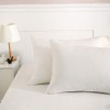 Lanest Housing Pillow Cases Queen, 2 Pack Ivory Microfiber Pillow