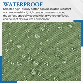 Canvas Patch 5.5 x 8 Inches 6Pcs Self-Adhesive Waterproof Canvas Patch Kit for Repairing Tents,Sofas,Boat Covers,Camping Chair,Awnings,Car Seats.（Green）