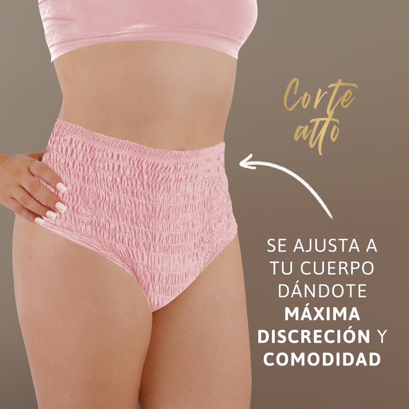 Tena Pants Mujer Ropa Interior Desechable para Incontinencia, Talla Chico/Mediano,