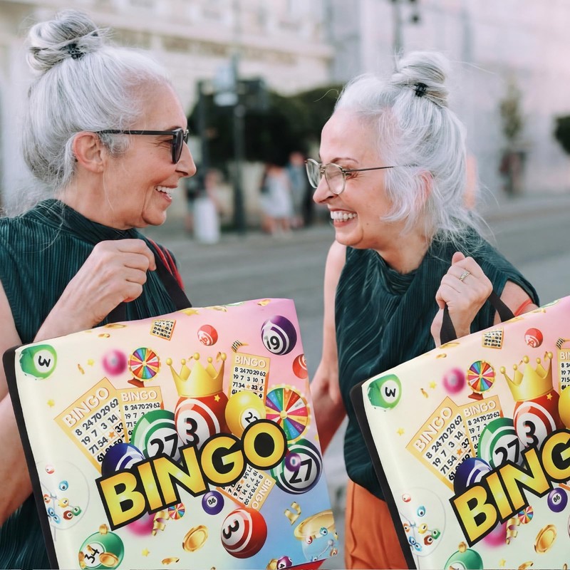 Thyle 2 Pack Bingo Night Seat Cushion Set 2" Cushion