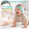 [MUMBA] 防音イヤーマフ 3-24ヶ月の赤ちゃん用 騒音軽減 遮音 聴覚保護 安全の耳当てプロテクター 弾性ヘッドバンド 調整可能 折りたたみ式