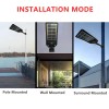 990000LM LED Solar Street Light Commercial Dusk To Dawn Outdoor
