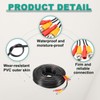 MECCANIXITY BNC Video Power Cable,60m/197ft All-in-One Security Camera Wire Cord