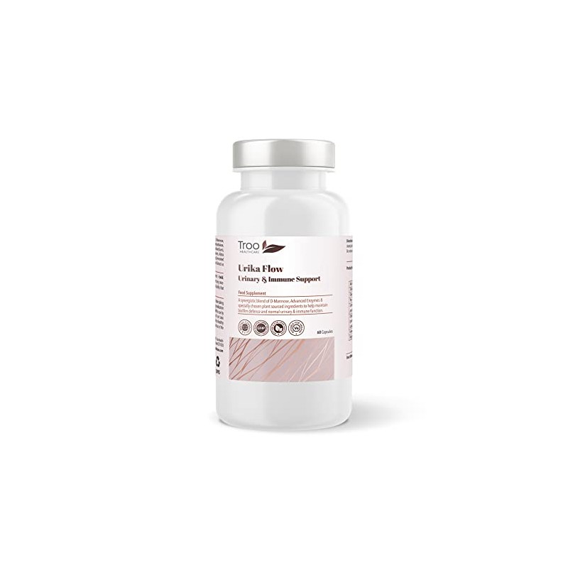 Urika Flow Urinary Bladder Biofilm Support 60 Capsules - D-Mannose,