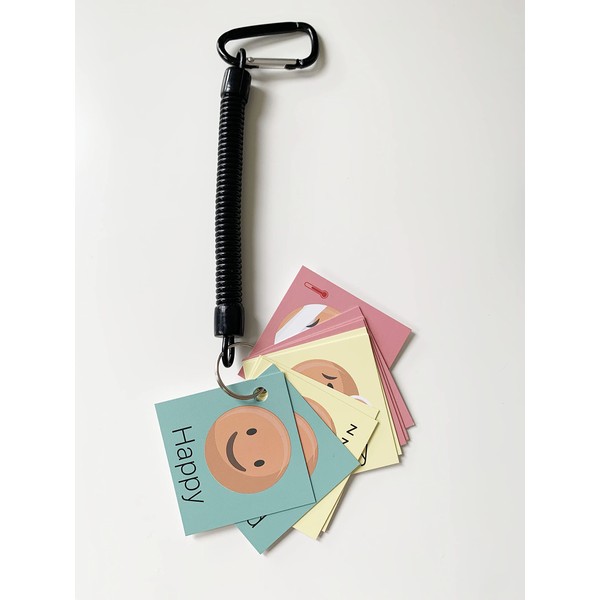 Feelings and Emotions Keyring for Visual Learners, Toddlers, SEN, Autism