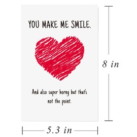 Gonzey Naughty Anniversary Card,I Love You Card,Sexy Greeting Card for Boyfriend Girlfriend