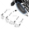 SI Chrome Driver Floorboard Relocation Brackets For Harley Road King