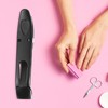 VOCOSTE Nail Clippers Portable Black Stainless Steel Nail Clippers for