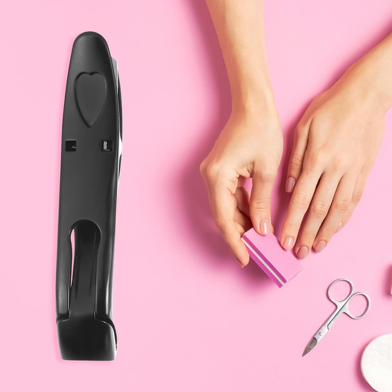 VOCOSTE Nail Clippers Portable Black Stainless Steel Nail Clippers for