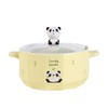 Urban Tokyo Whimsical Characters Porcelain Ramen Noodle Bowl with Glass
