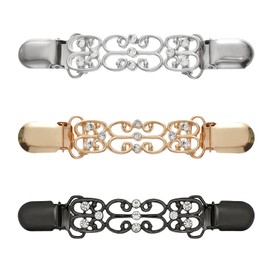 QUIATE 3Pcs Cinch Clip, Dress Clips Back Cinch, Waist Cincher Clip to Tighten Dress Pant, Shirt Ties Clips for Women, Pant Waist Tightener