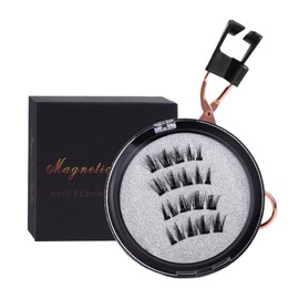AIXXCUVQ Magnetic Suction False Eyelashes For Eye-catching Effect Transparent Soft Stem Fiber Non Stick Eyelashes Cosy, HPD09-4