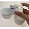 6PCS White Plastic Creams Jar with Inner Liners and Lid