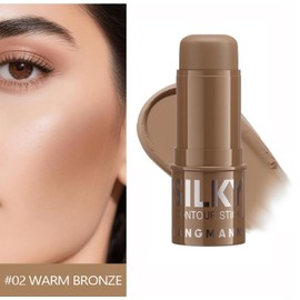 Bronzer En Barra Contorno Maquillaje Larga Duracion, Bronzer Cremoso para Rostro, Acabado Mate Natural, Contour Stick para Maquillaje Facial Larga dur