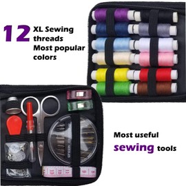 ARTIKA ARTIKA Travel Sewing Kit, 59-Piece Portable Kit for Travel, Includes Scissors, Thread, Tape Measure - Sewing Accessories and Supplies