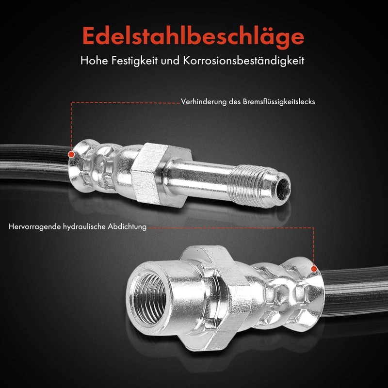 Frankberg 1 x Brake Hose Front Axle Compatible with 3