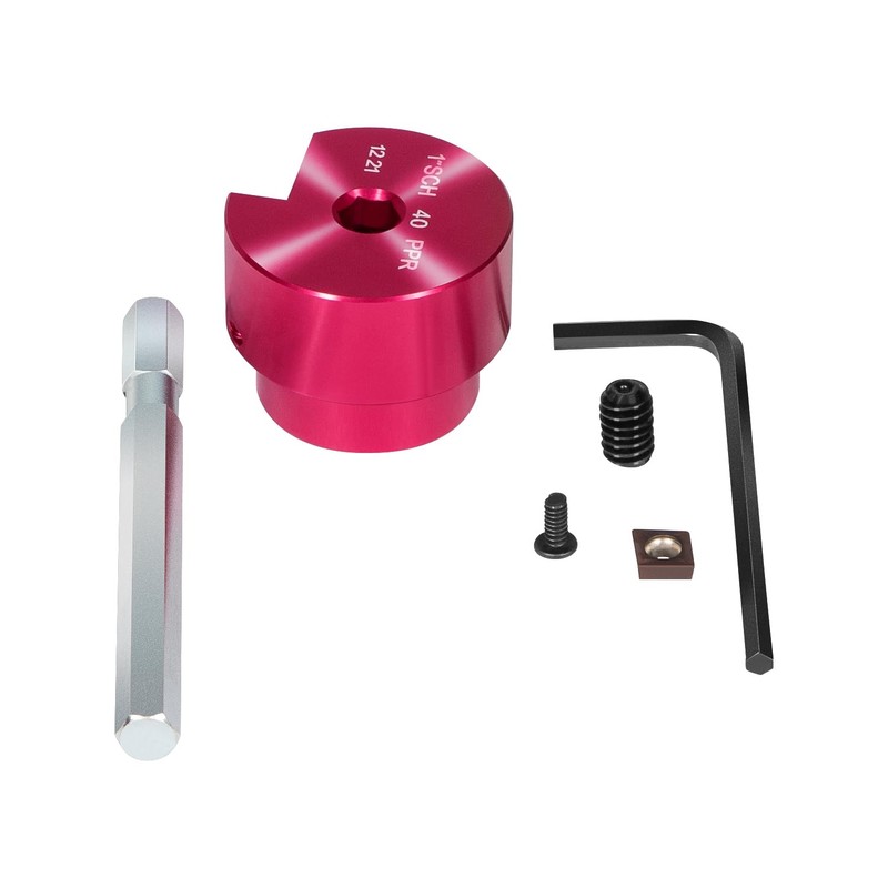 1-Inch Head Plastic Pipe Fitting Reamer With 1/4-Inch Hex Shaft,