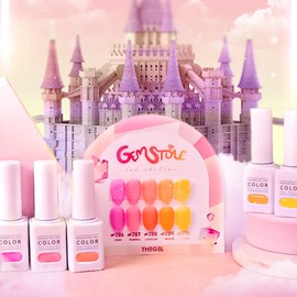 Thezel The Gel Gemstone LED 5-piece set Glitter Syrup Gel / 더젤 젬스톤 LED 5종 세트 글리터시럽젤