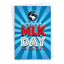 The Best Card Company - Martin Luther King Jr. Day Paper Card with 5 x 7 Inch Envelope (1 Card) MLK Jr. Day C10261MKG