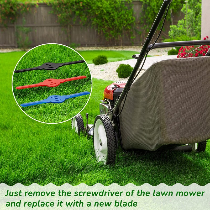 String Trimmer Head Blades Replace Plastic Cutter Blade Replacement Lawn