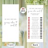Tsunerrorami Bridal Shower Games, He Said She Said, 25Pcs 4x9inch