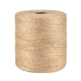 G2PLUS 500 m Brown Jute Cord, 1.5 mm Jute Cord for Garden, 2-Layer Craft Cord for Crafts, Jute Decorative Cord for DIY Arts and Crafts Gardening