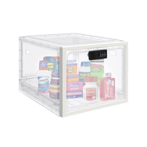 Large Medicine Lock Box for Safe Medication, Lockable Storage Box