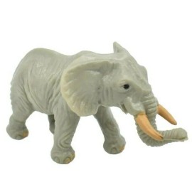 Safari Elephant, African, Plastic Toy Animal, Kids Gift, Realistic Figure 2.5" F3542
