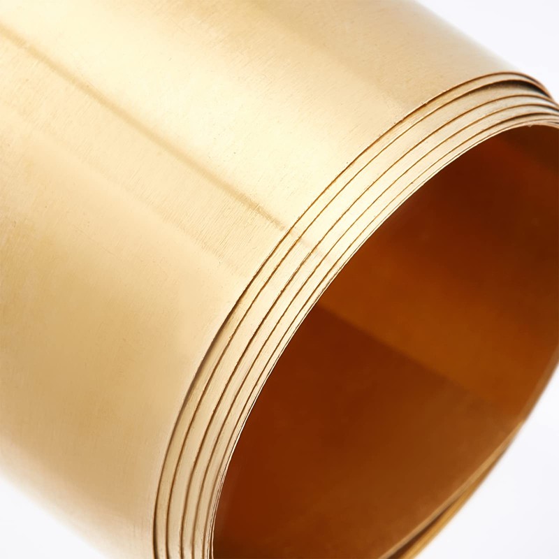OLYCRAFT Gold Brass Sheet Metal Foil Plate 0.1 mm Brass