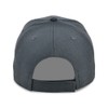 Lids Blank Crossover Dad Adjustable Strapback Hat, Charcoal, One Size