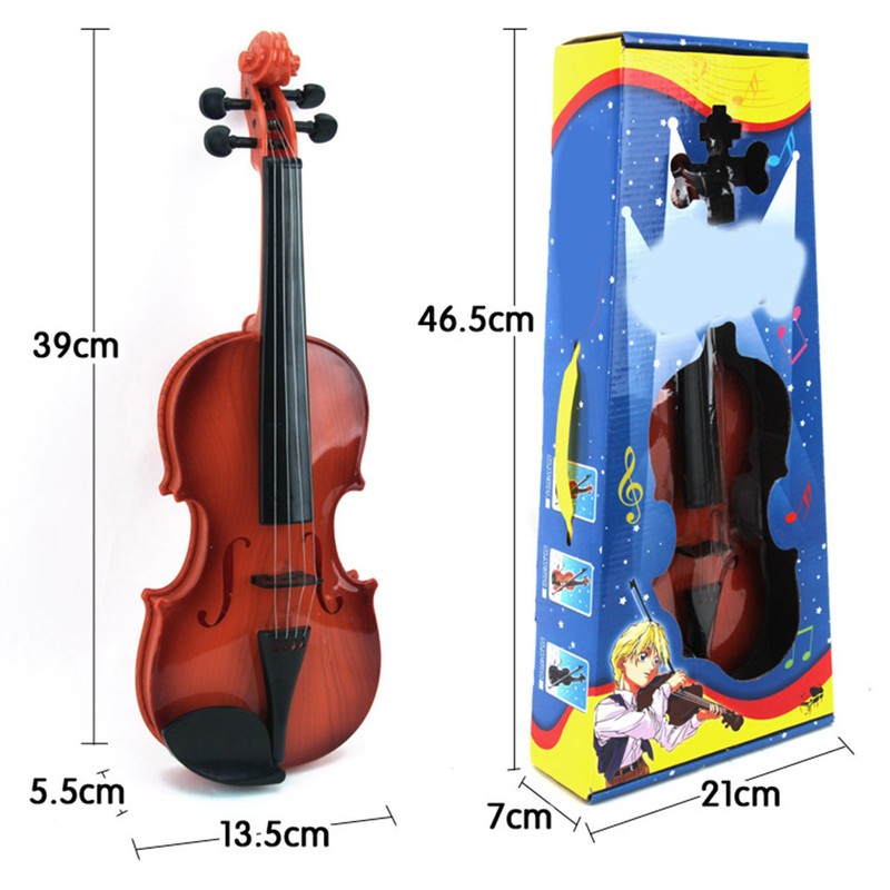 Simulation Violin Musical Toy Bow Beginner Kids Instrument Practice Birthday
