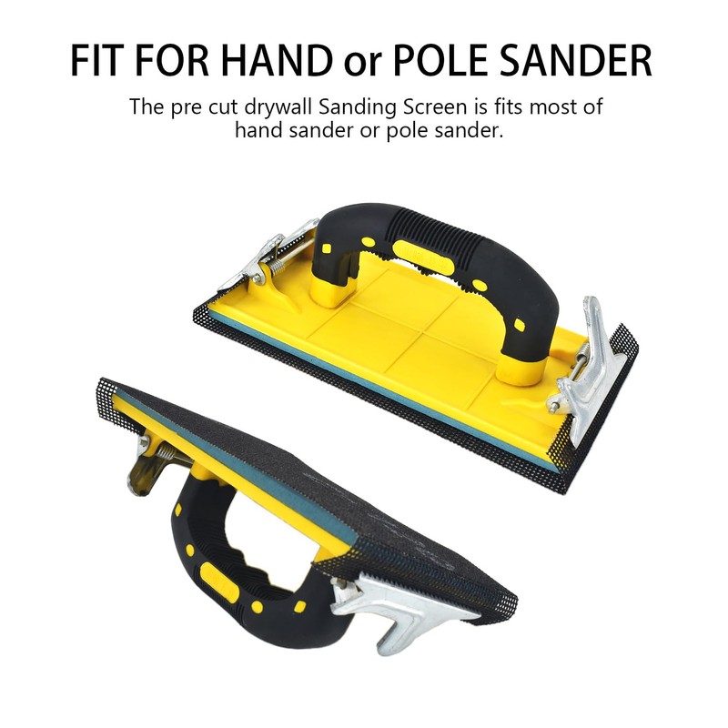 SCOTTCHEN Drywall Sanding Screen Mesh Sheet 4-3/16" x 11-1/4" Grit