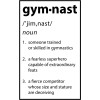 Damdekoli Definition Gymnast Poster - Gymnastics Gift (24 X 36