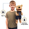 14" Silly Bear, Animal Hand Puppet with Moving Mouth by