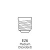 GE Lucalox High Pressure Sodium Light Bulb, B17 HPS Bulb,
