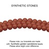 Oneress Golden Sandstone Beads Bracelet Real Mustard Seed Faith Bracelet