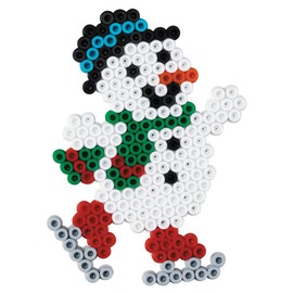 Hama 3437 Children’s Midi Christmas Gift Box, 2000 Iron-On Beads and Accessories, Multicoloured