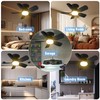 aupuslite 20" Socket Fan Light with Remote, 30W Socket Ceiling