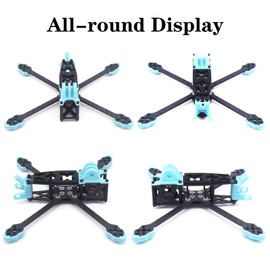3inch FPV Frame For Freestyle: 3" Drone Frame 35g 140mm Wheelbase Lightweight Carbon Fiber Toothpick Kit with Printed Mount for Analog Micro FPV Camera Mini F405 Flight Controller