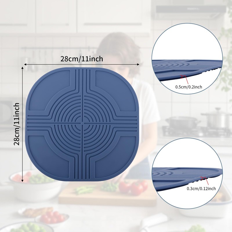 Air Fryer Trivets Compatible with Ninja Crispi Crispy, Silicone Heat-Resistant