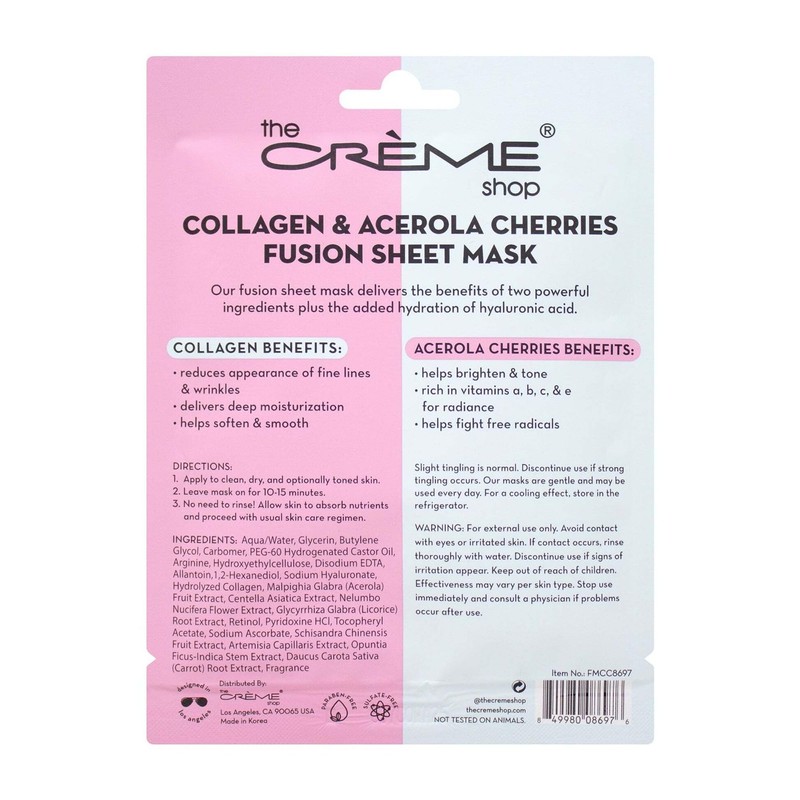 Collagen & Acerola Cherry Fusion Sheet Mask (5 Pack)