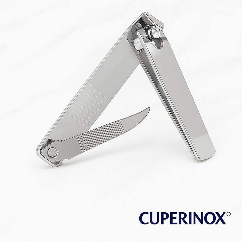 CUPERINOX Set mit 2 professionellen Pediküre-Nagelknipsern, robuster Edelstahl, präzise für