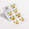 DELTA-SIGNALETIQUE.COM Photovoltaic Installation Label Board with 7 Stickers Conforms to