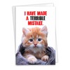 NobleWorks Hilarious Sorry Greeting Card with 5 x 7 Inch