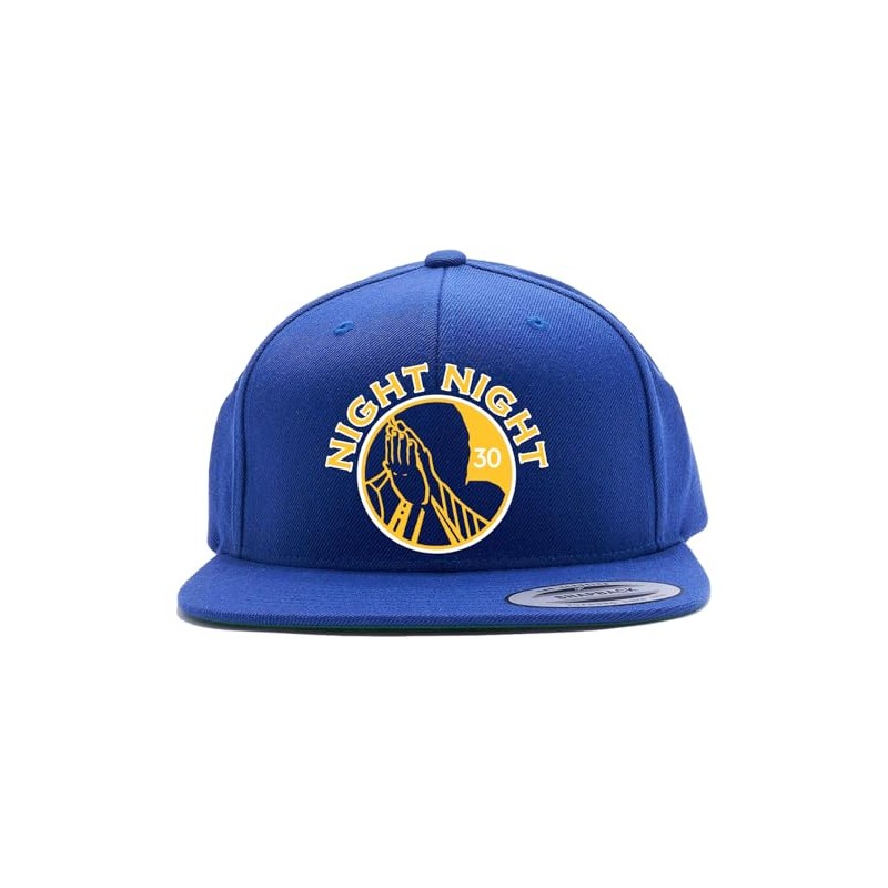 Tenacious Tops Snapback Blue Steph Curry Night Night Logo Hat