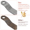 MOTOQUEEN Heavy Duty Replacement Bush Hog Rotary Grass Cutter Blades